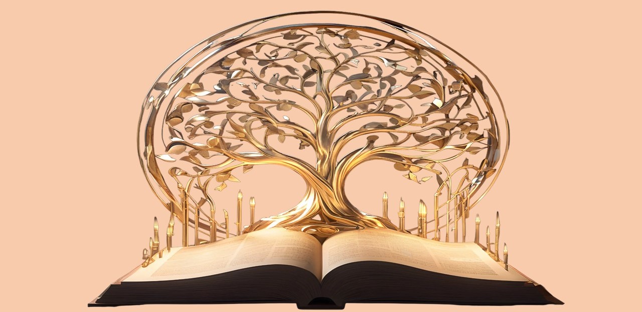 A Book With Golden Tree